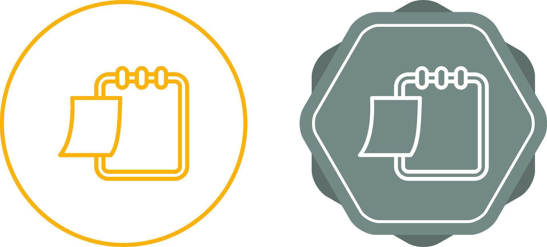 Writing pad Vector Icon
