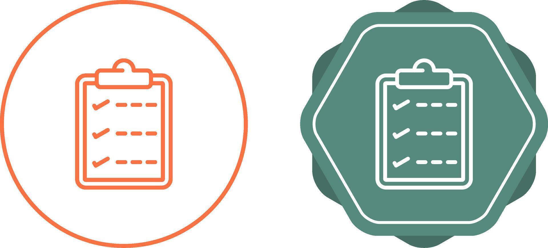 Task list with checkmarks Vector Icon
