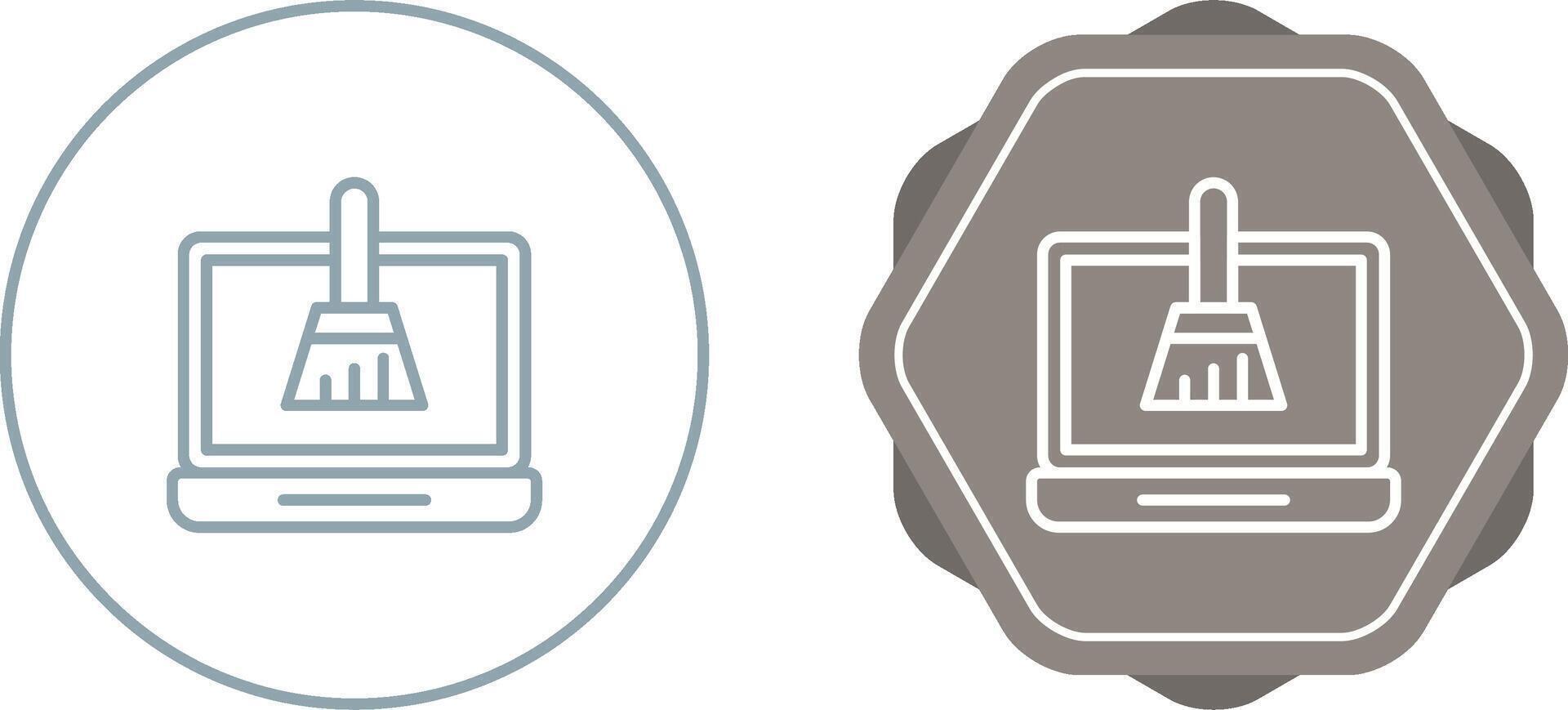 Disk Cleanup Vector Icon
