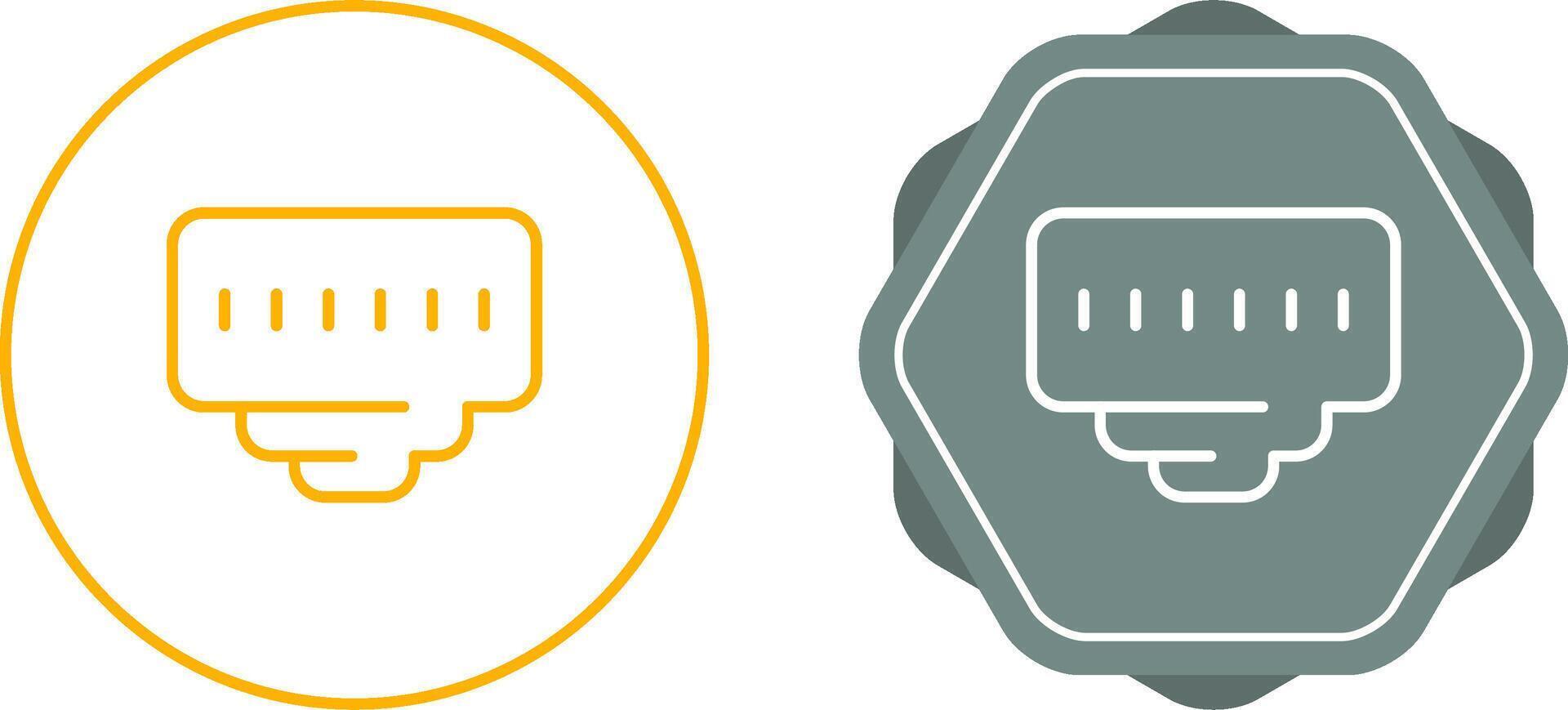 Ethernet Port Vector Icon