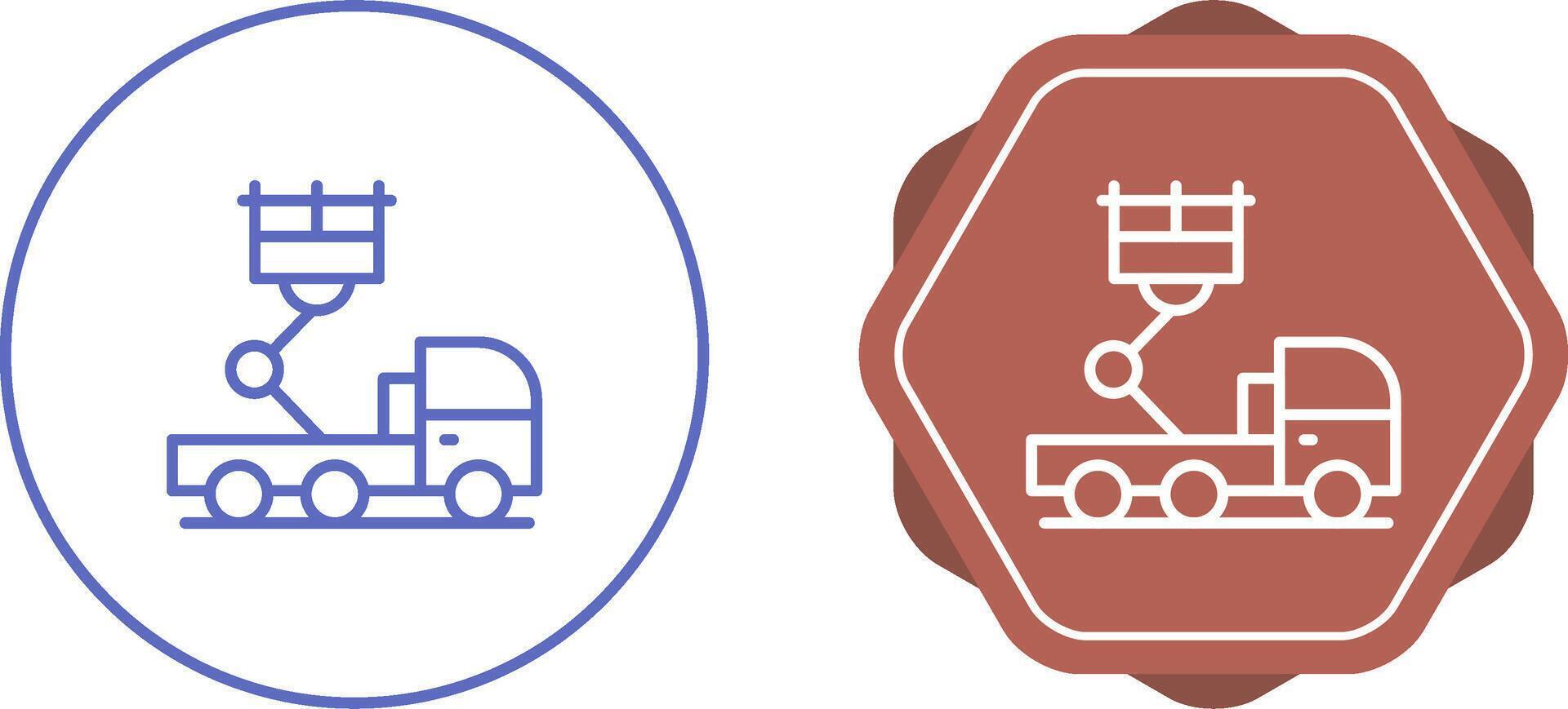 Ladder Truck Vector Icon