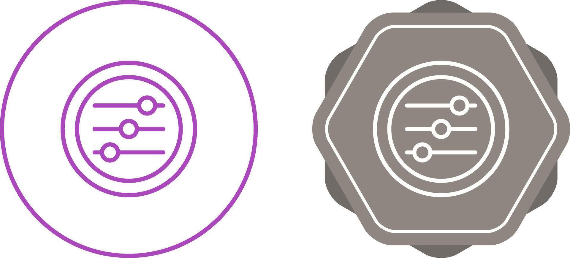 Settings Sliders Vector Icon