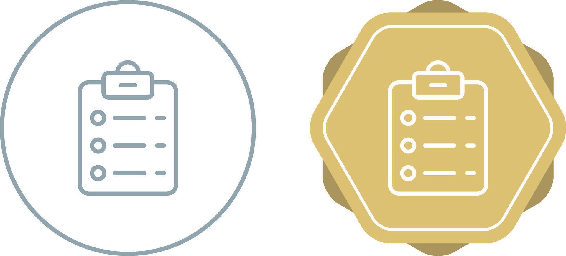 List Check Vector Icon