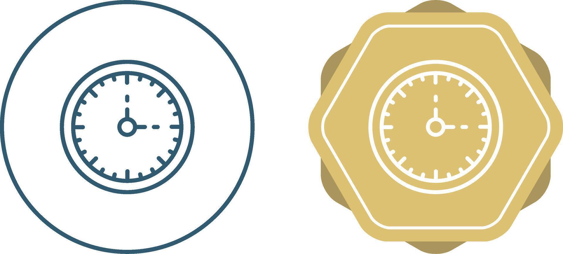 Clock Three Vector Icon