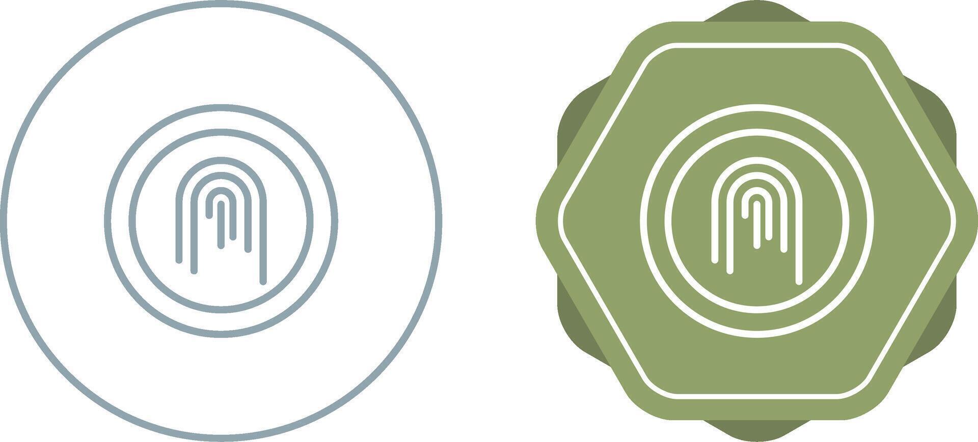 Fingerprint Vector Icon