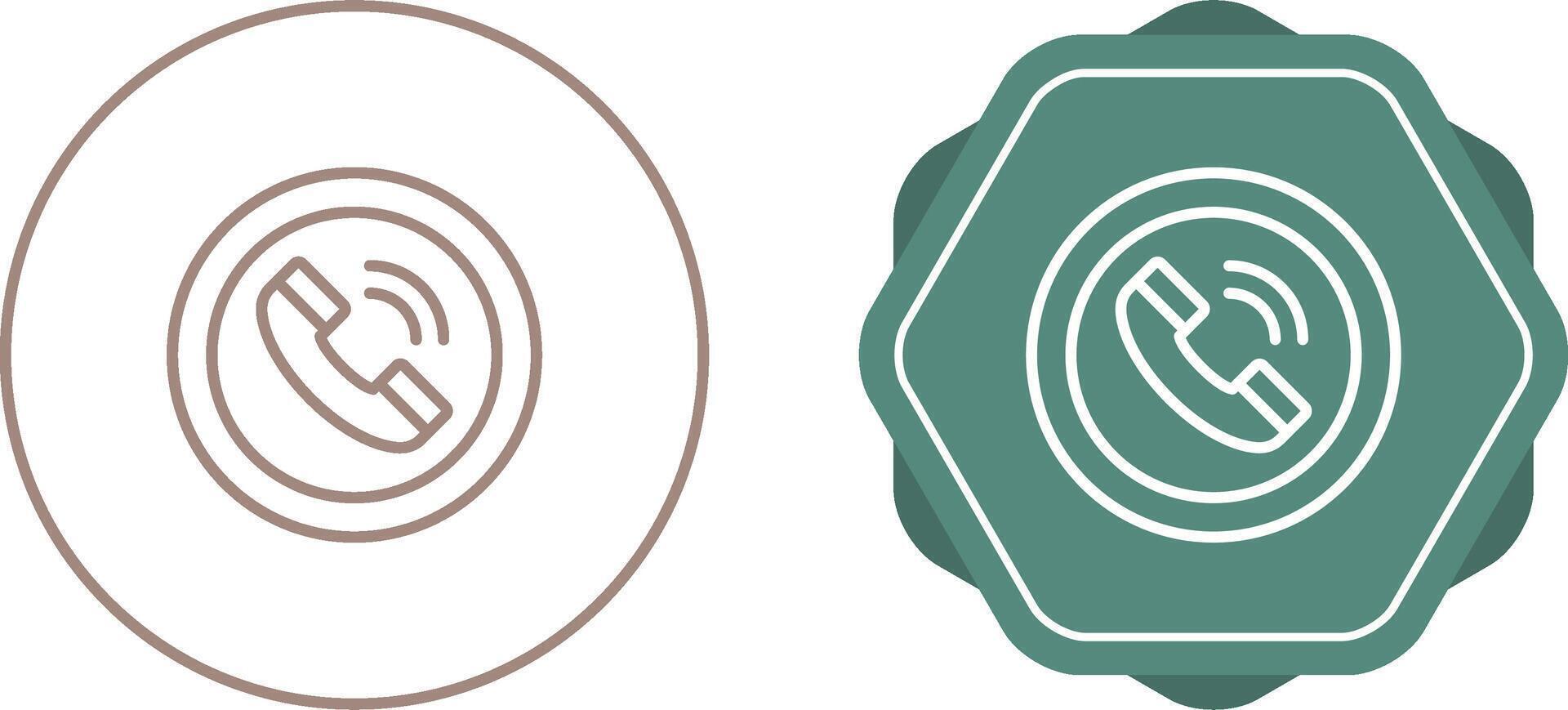 Circle Phone Vector Icon