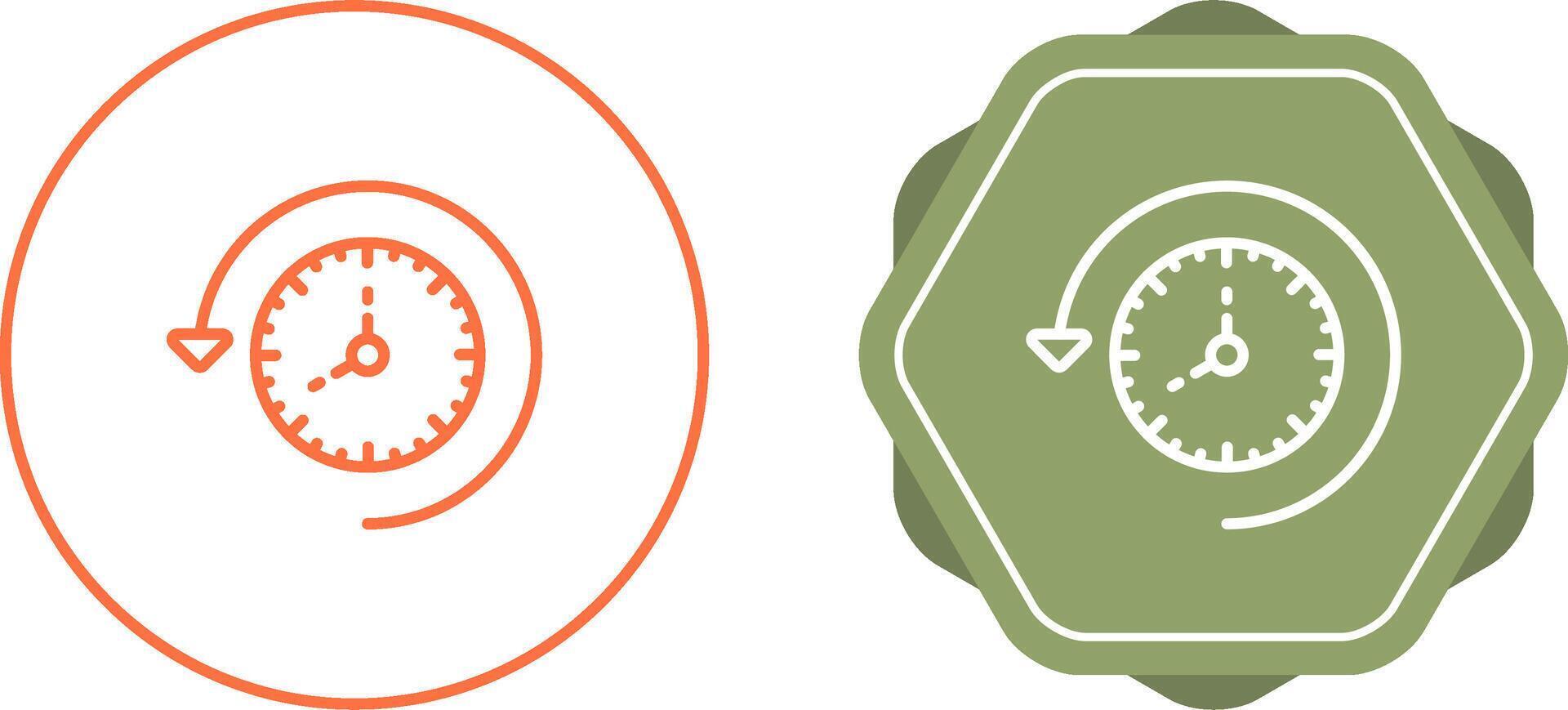 Time Past Vector Icon