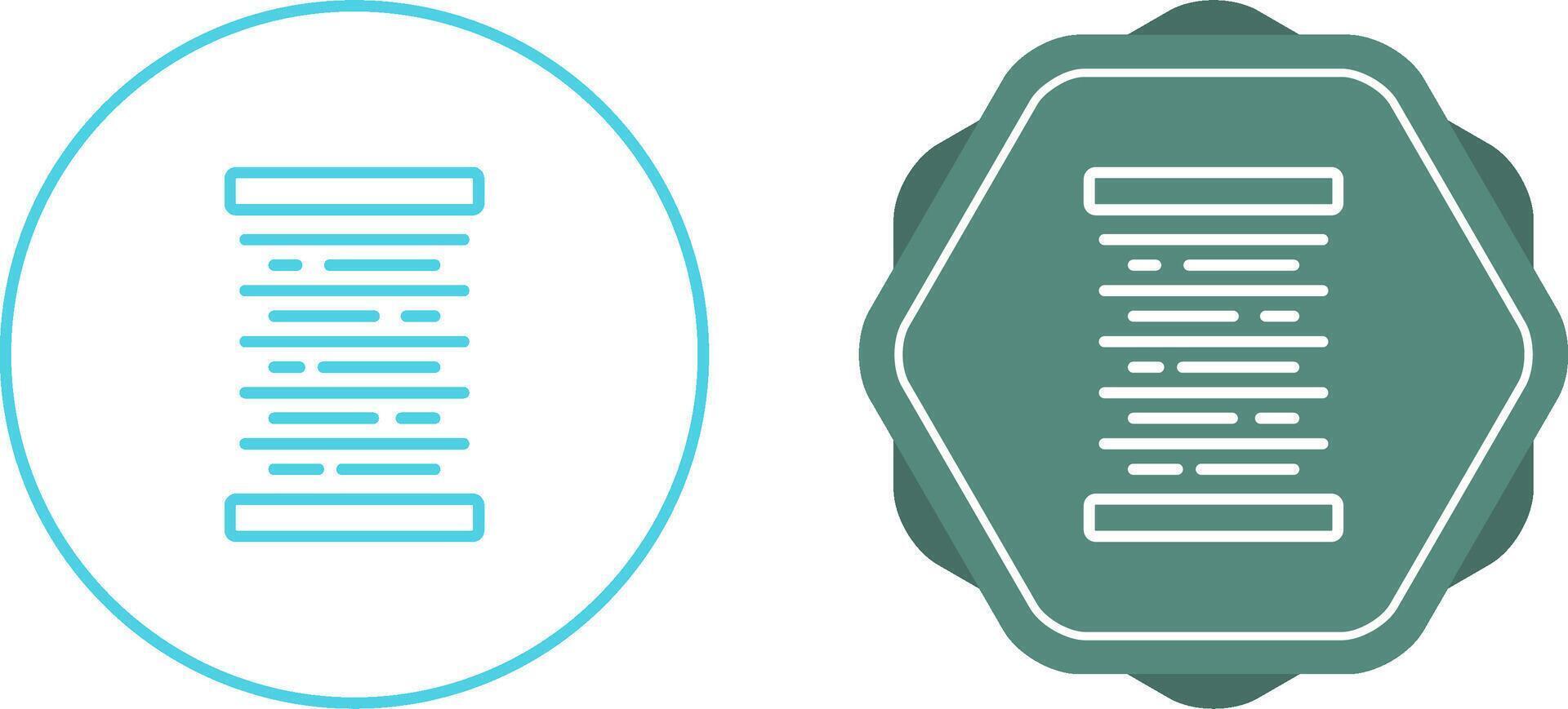 Center Alignment Vector Icon