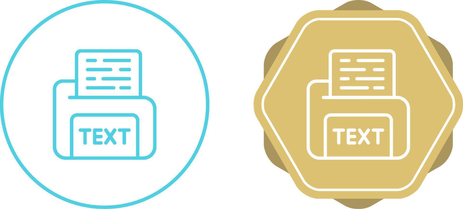 Text File Vector Icon