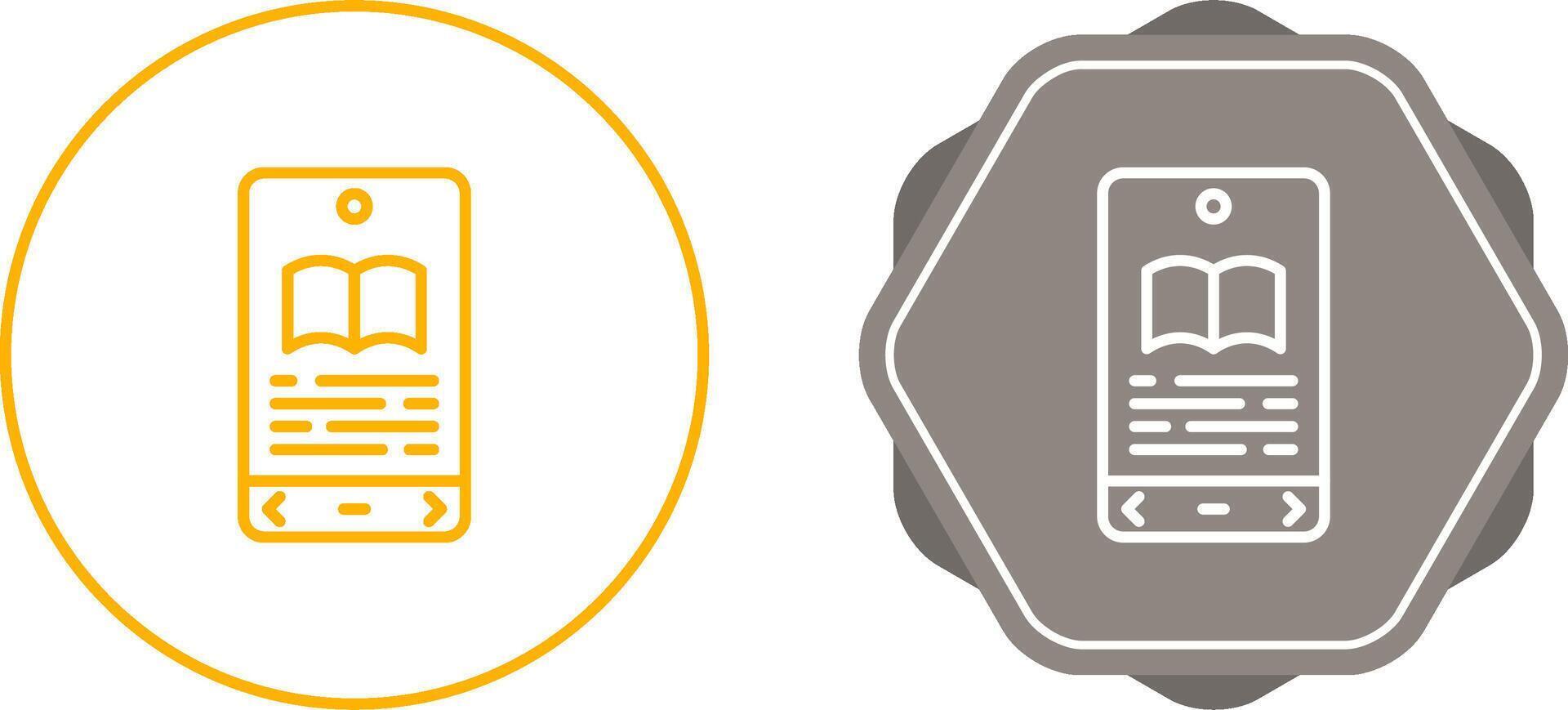 E book Reader Vector Icon