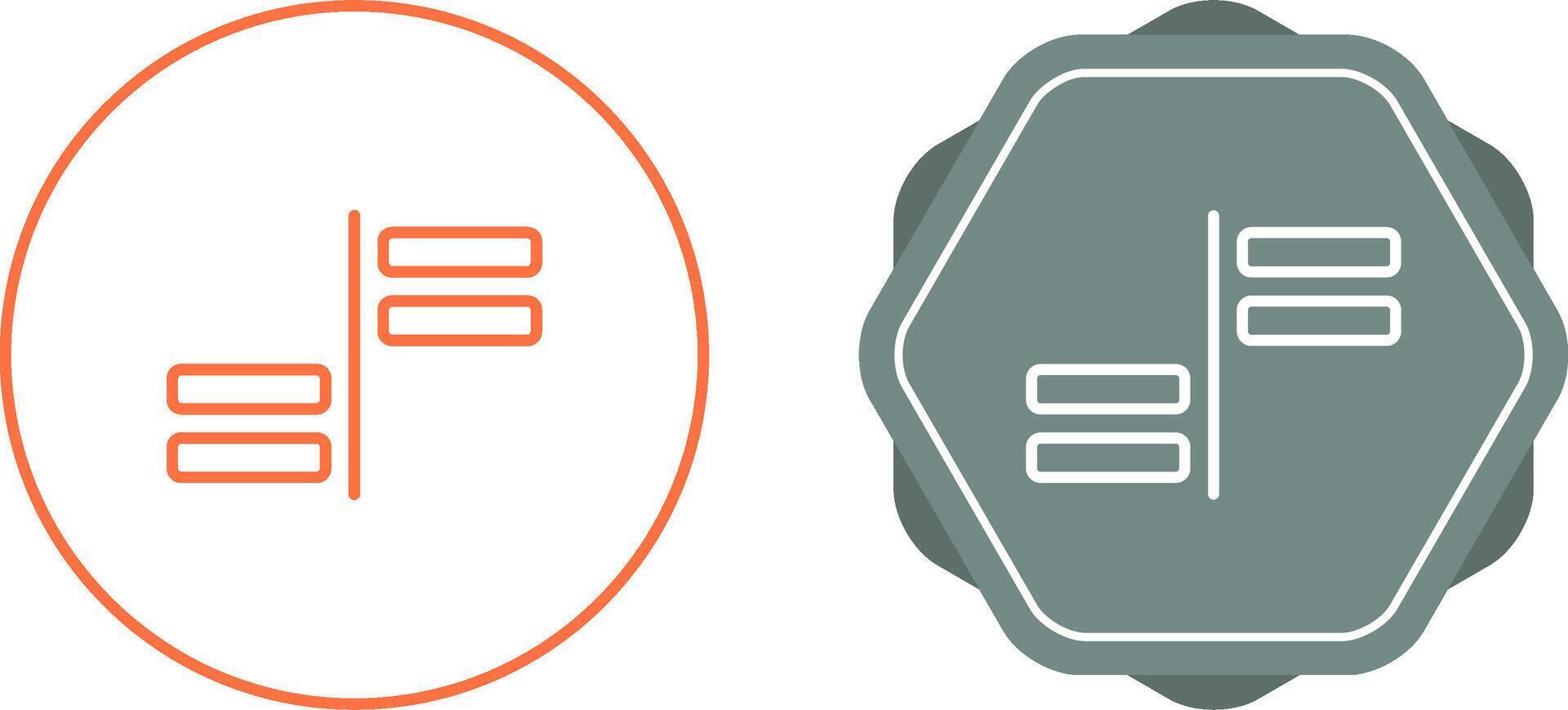 Horizontal Alignment Vector Icon