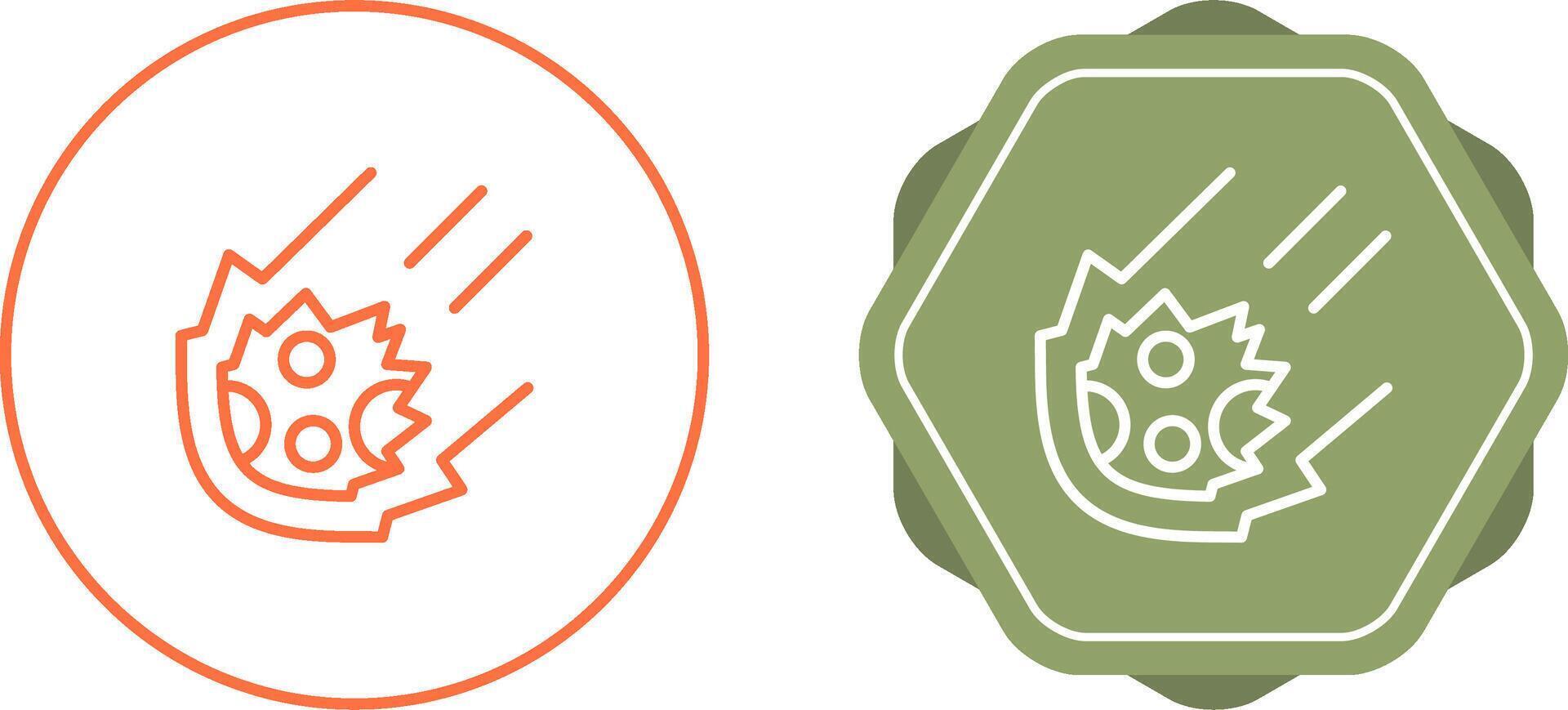Meteor Vector Icon