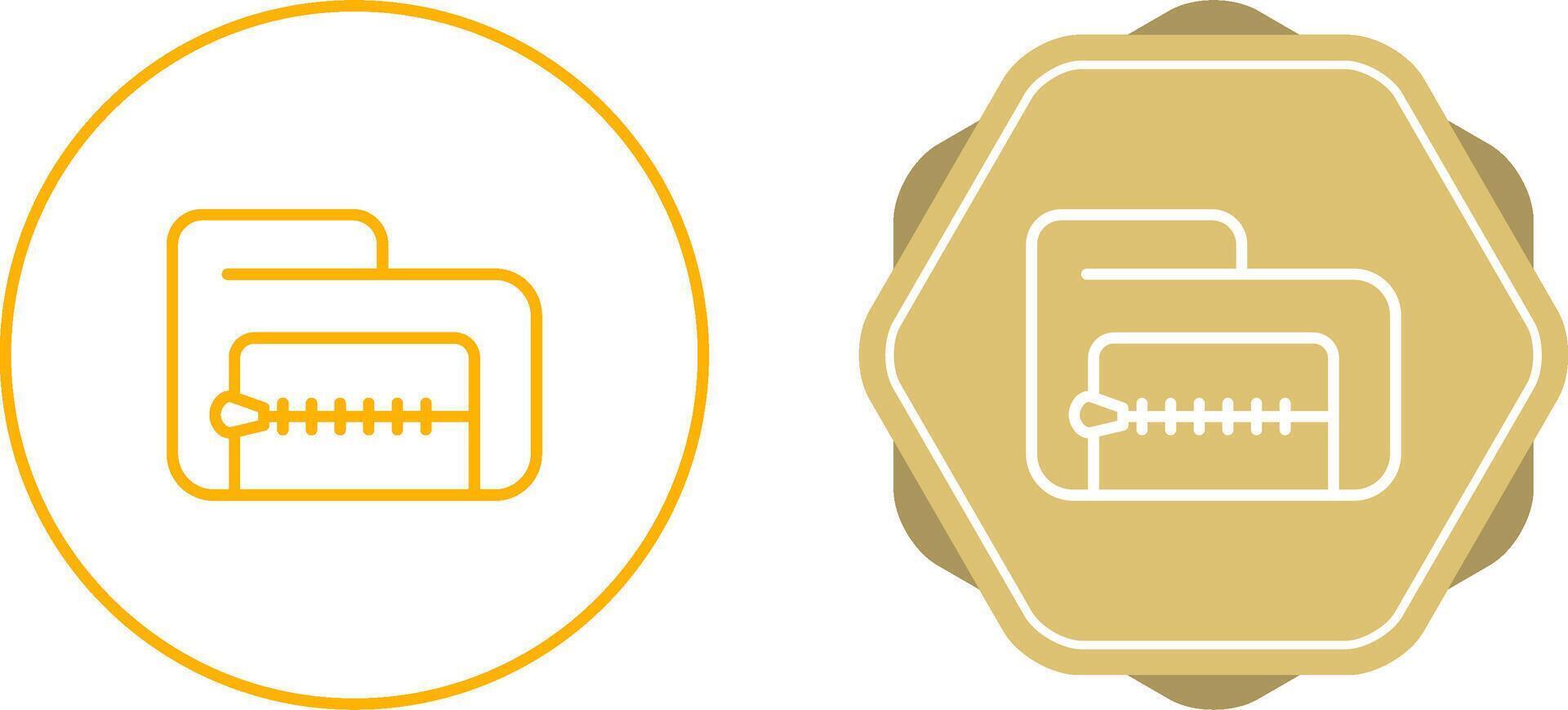 Zip File Vector Icon