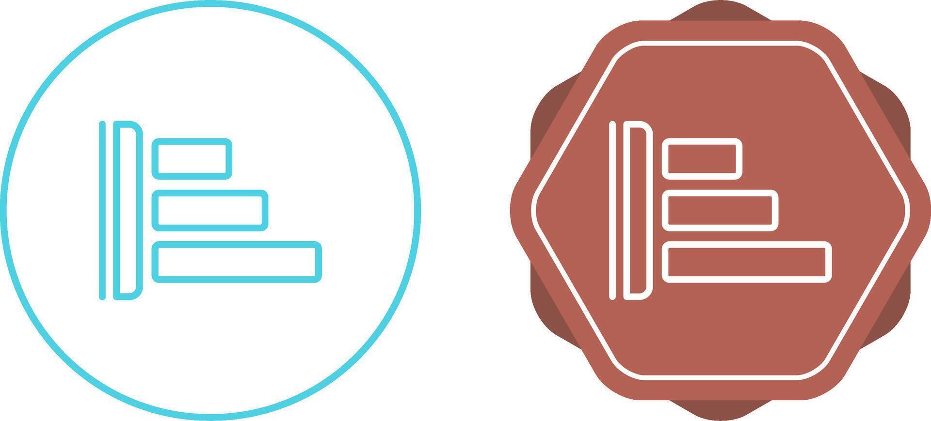 Left Align Vector Icon