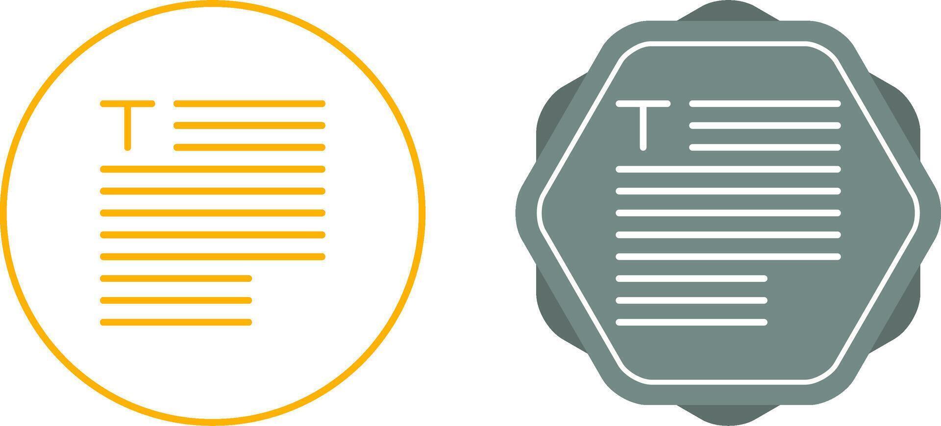 Typography Vector Icon