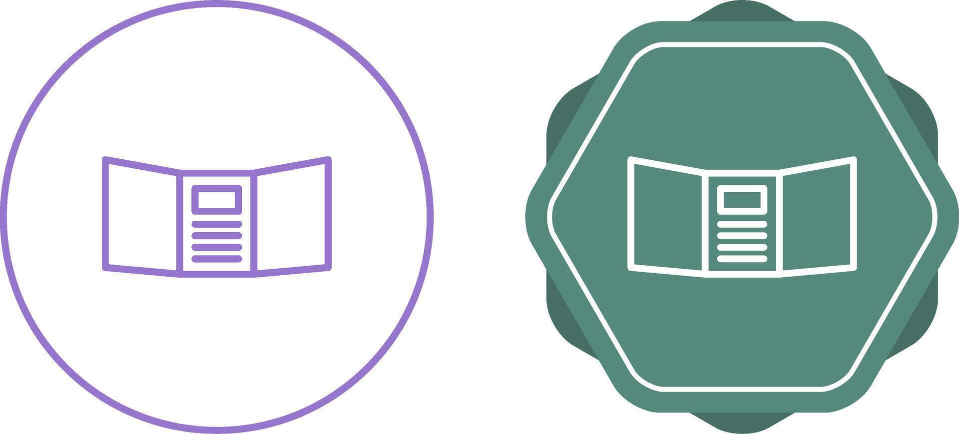 Triptych Vector Icon