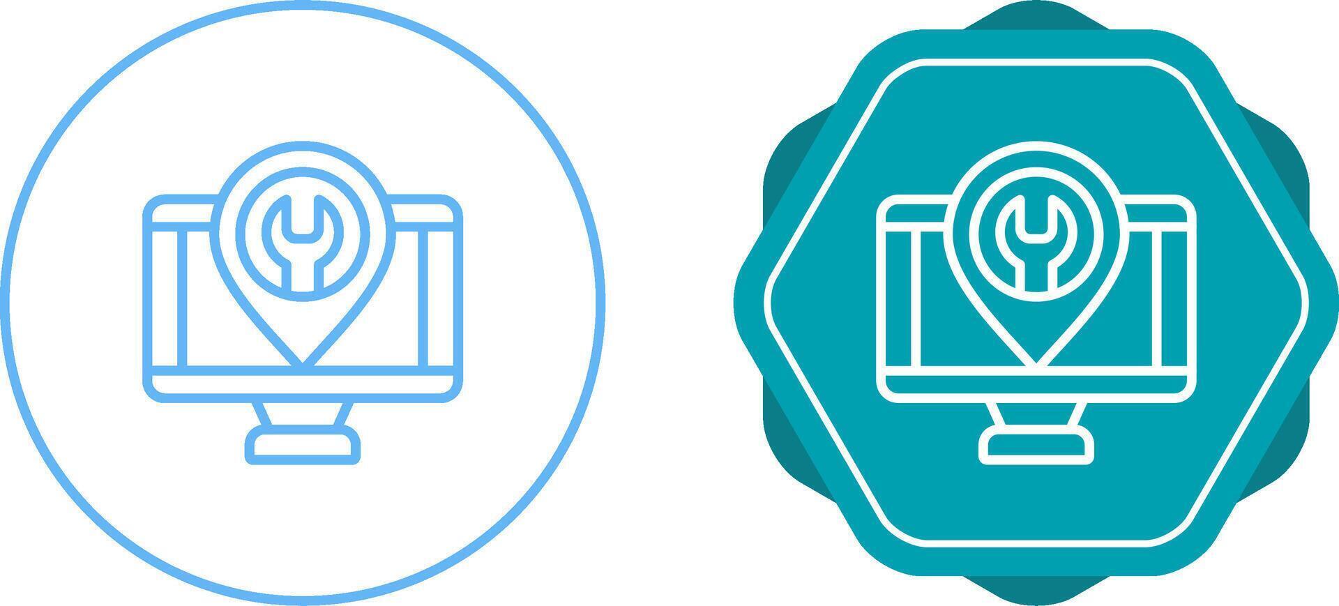 Computer Vector Icon