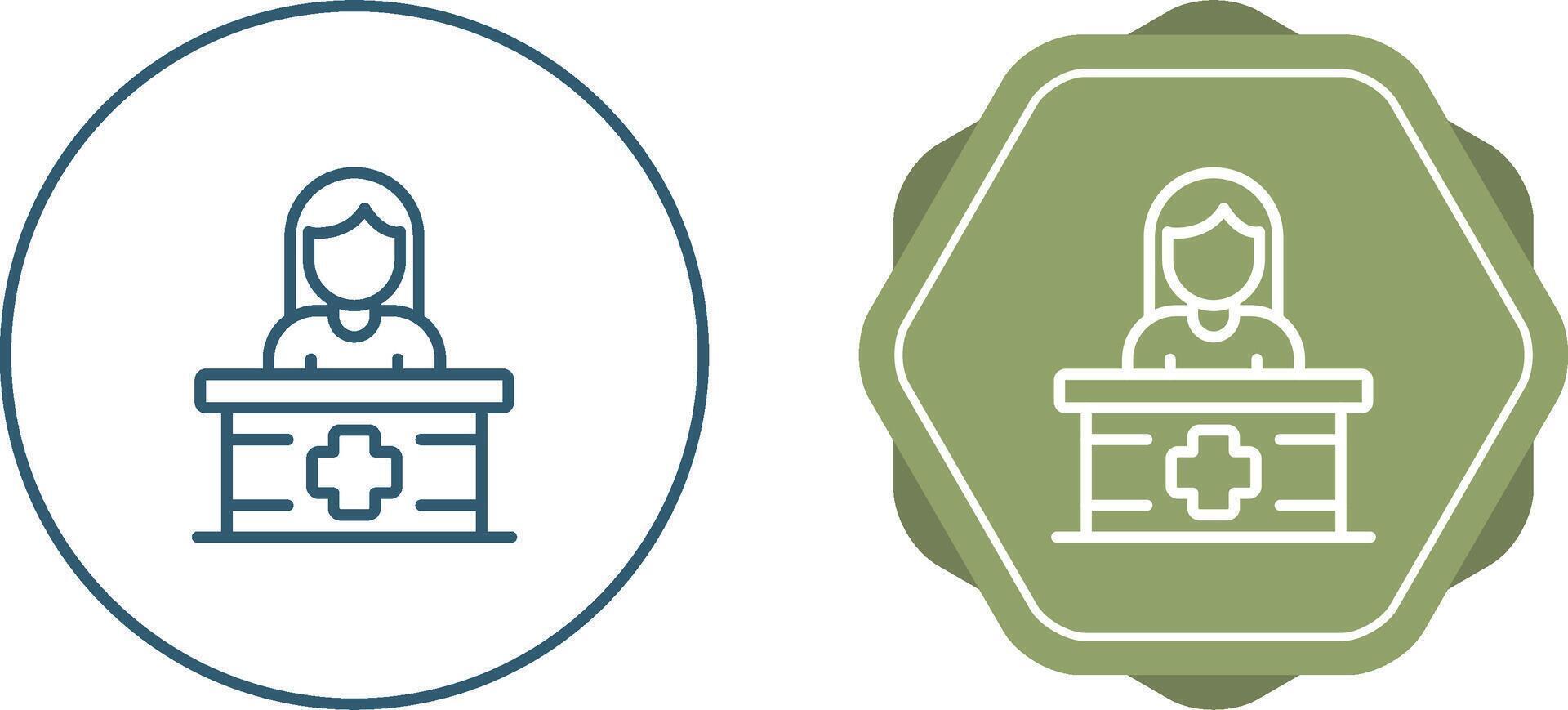 Receptionist Vector Icon 40914879 Vector Art at Vecteezy