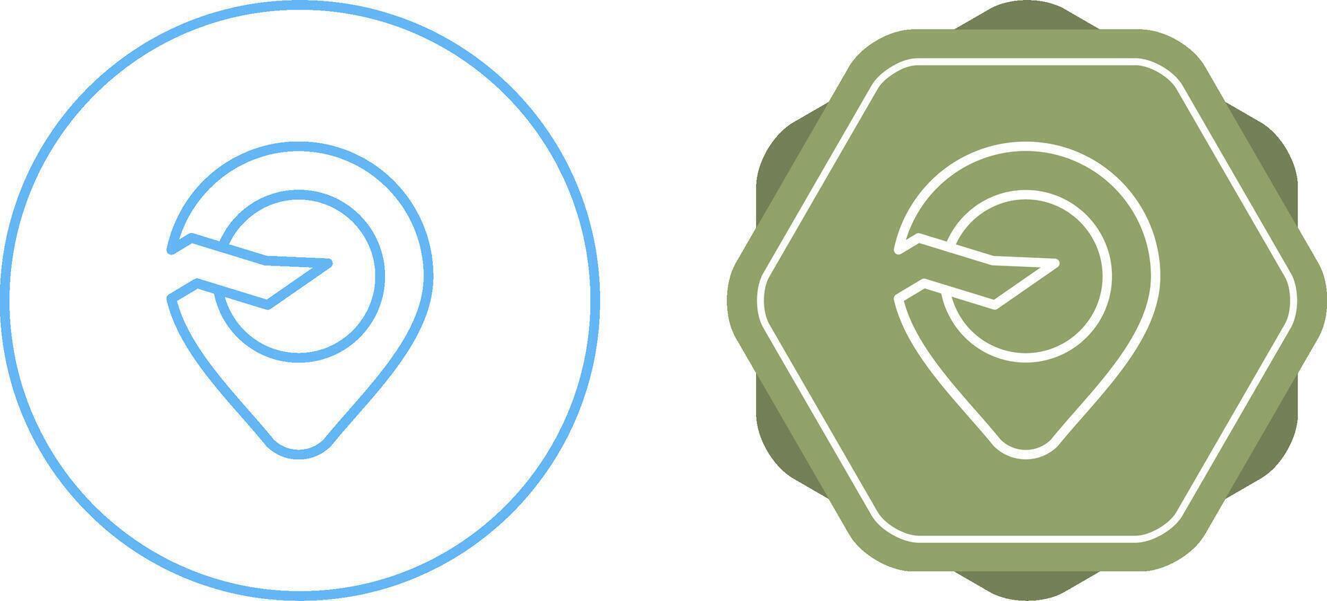 Broken Location Vector Icon