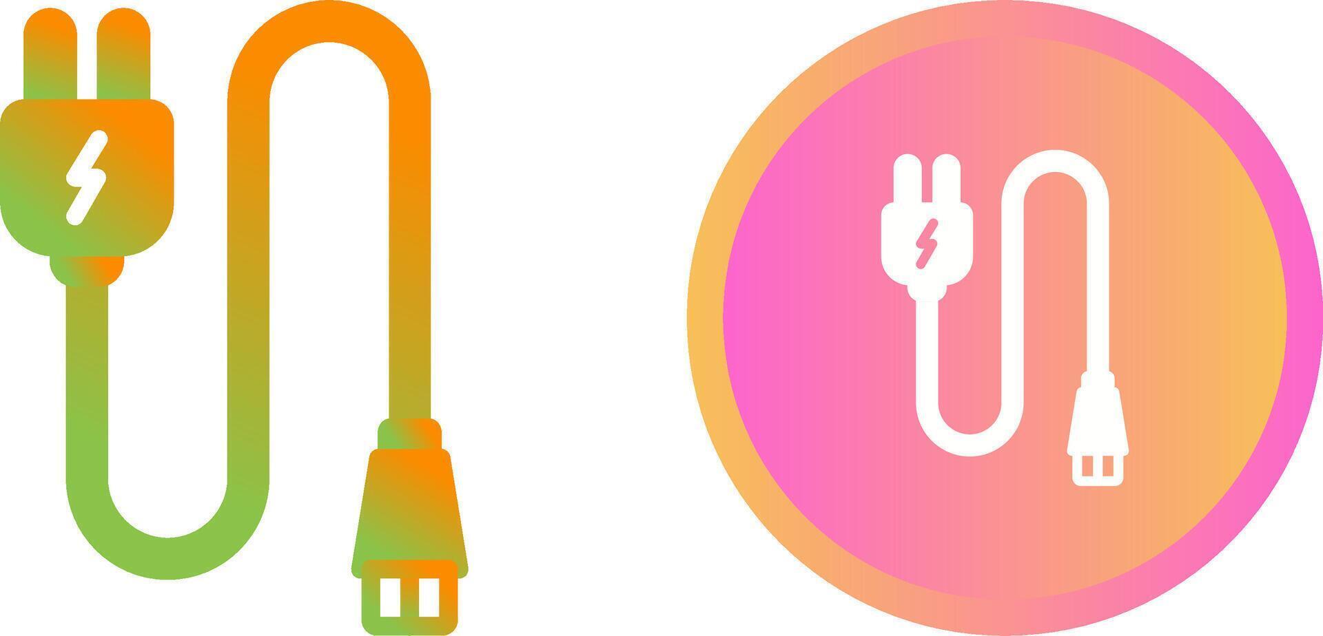 Monitor Cable Vector Icon