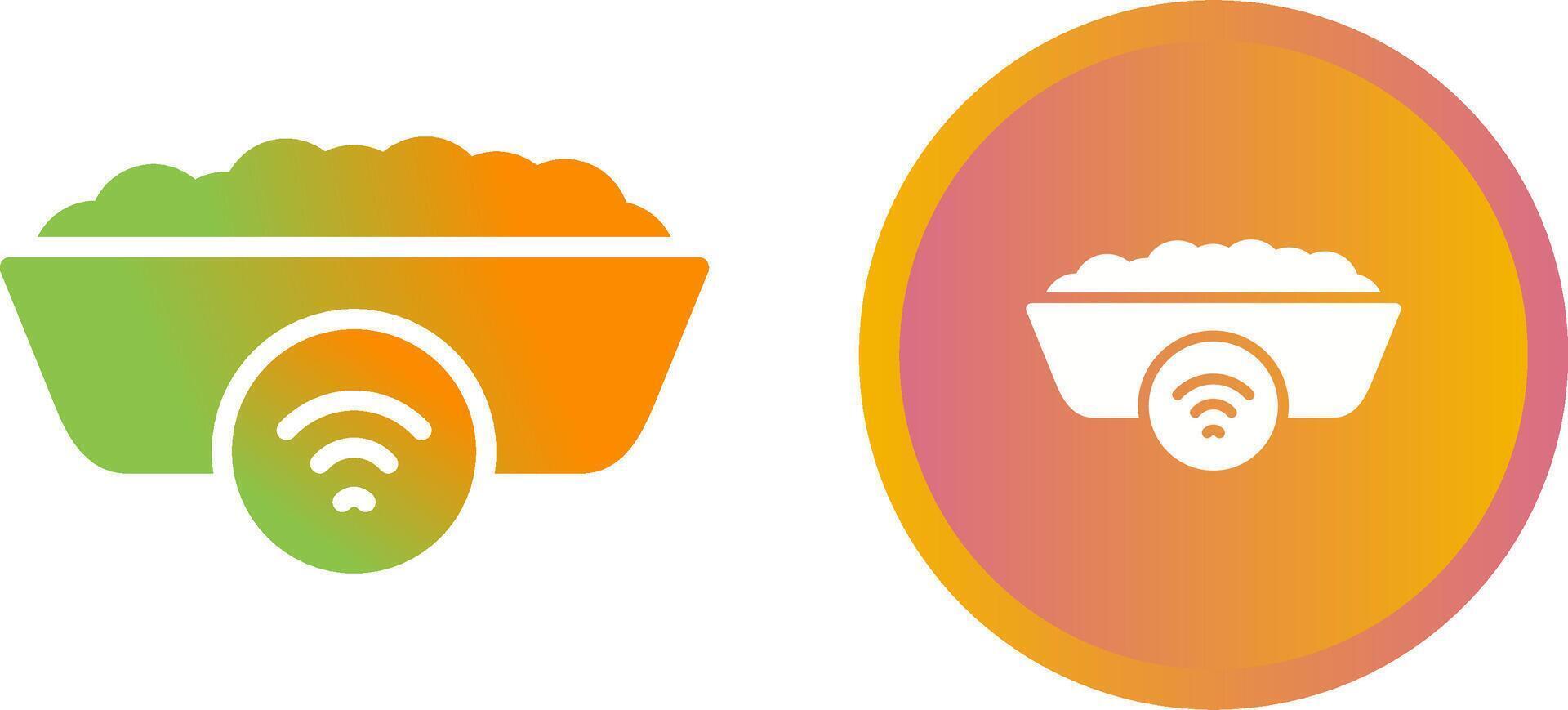 Smart Cat Litter Box Vector Icon