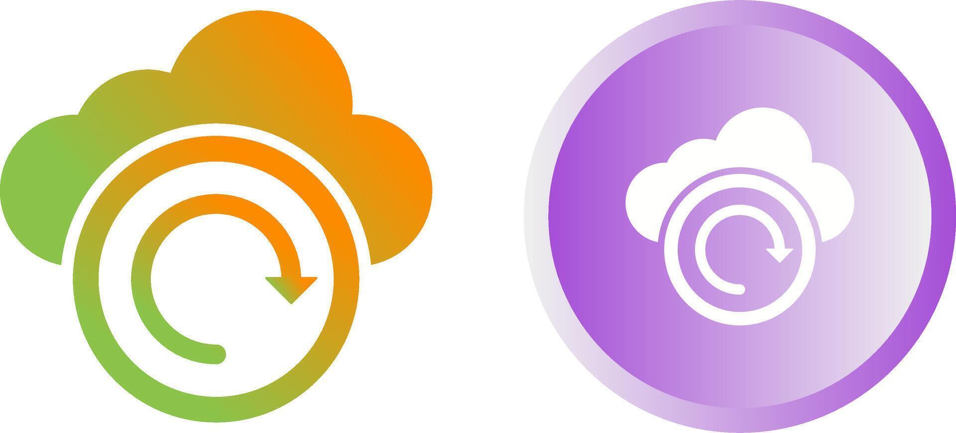 Cloud Backup Vector Icon