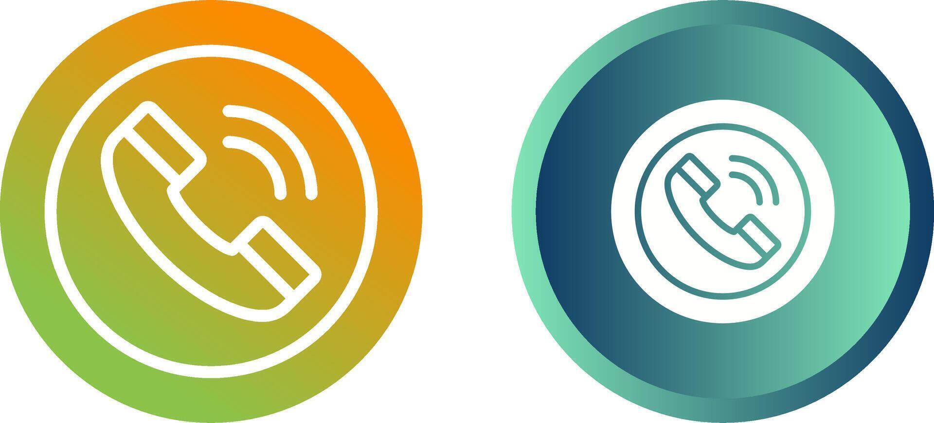 Circle Phone Vector Icon