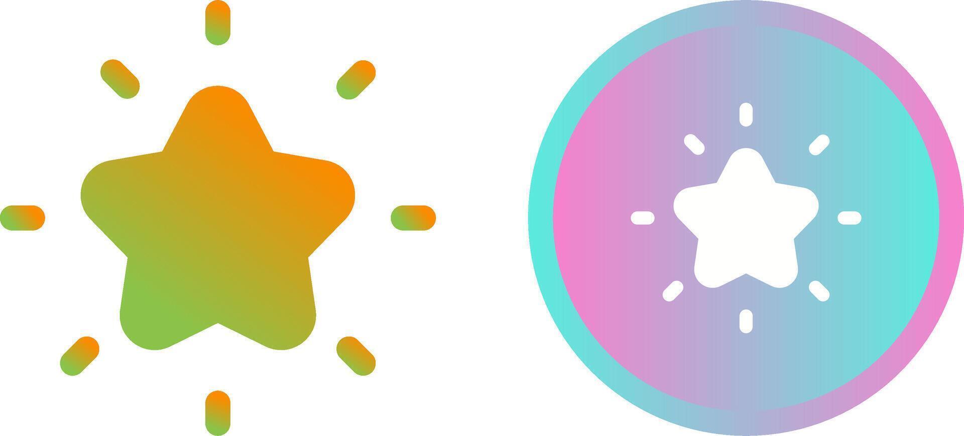 Shining star Vector Icon