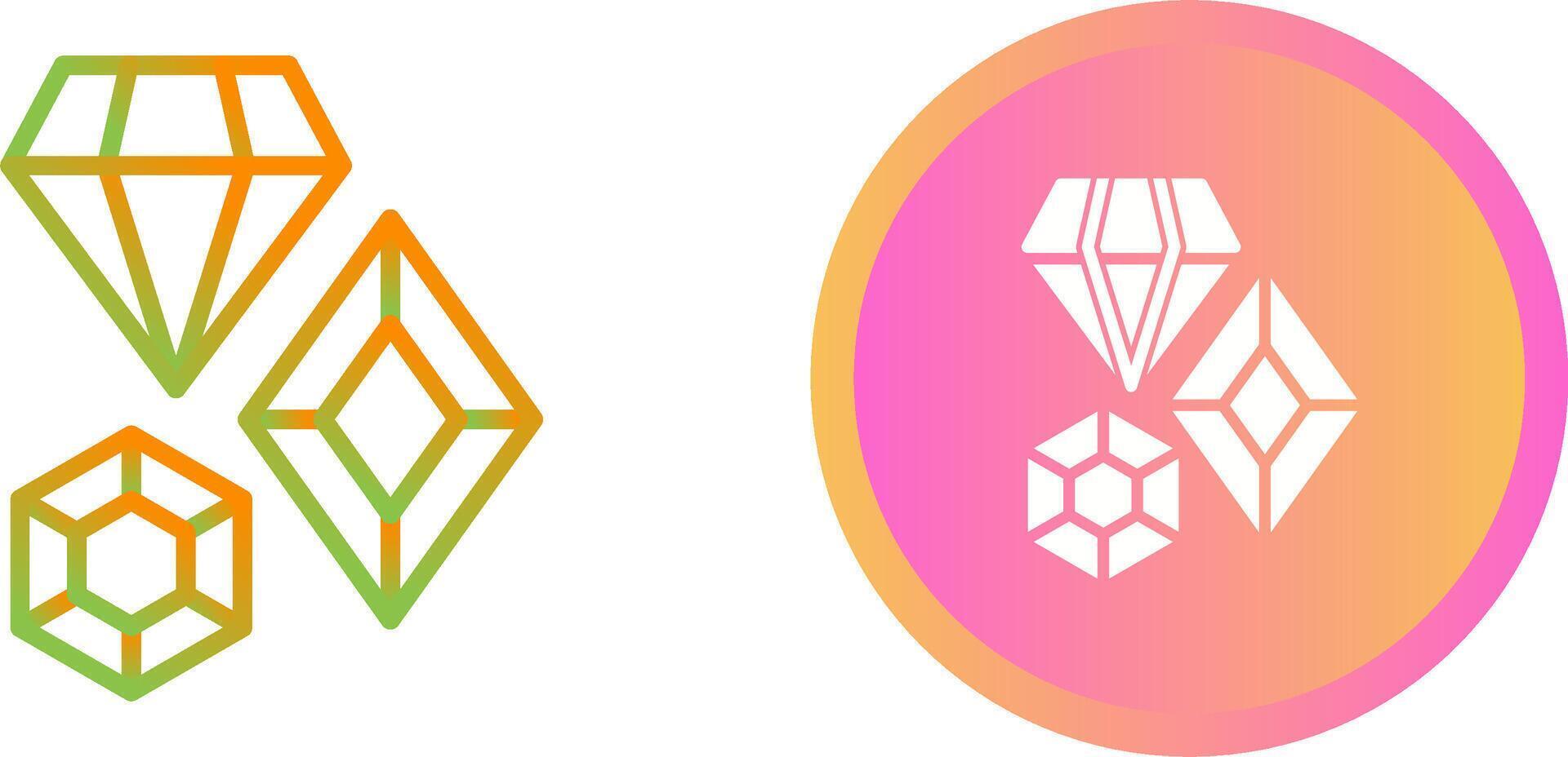 icono de vector de gemas