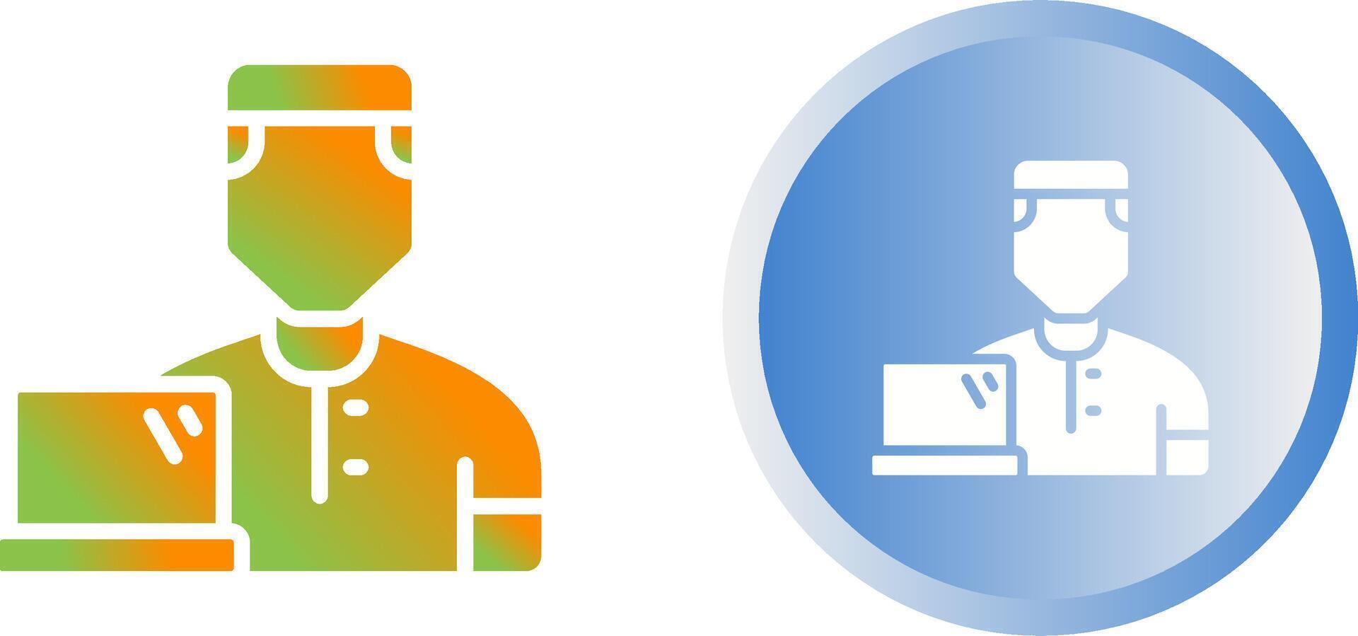User Working Vector Icon