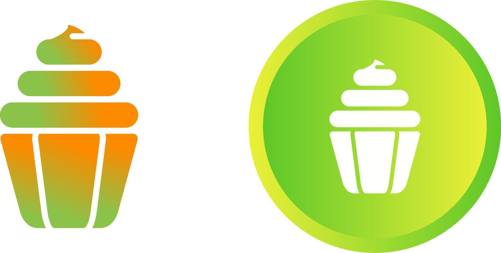 icono de vector de cupcake