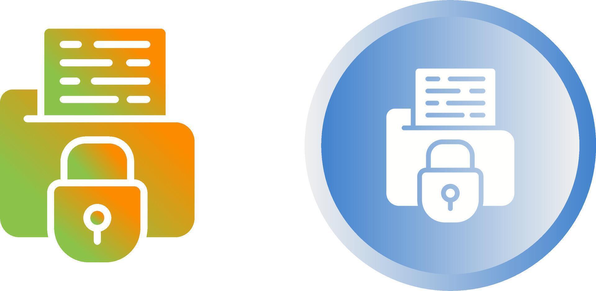 Secure Folder Vector Icon