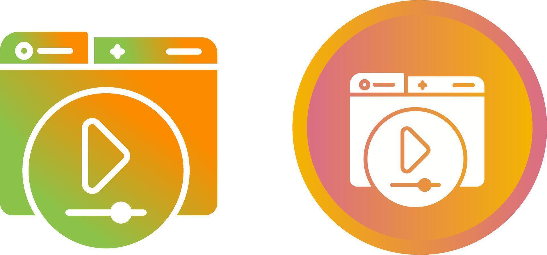 Video Player Vector Icon