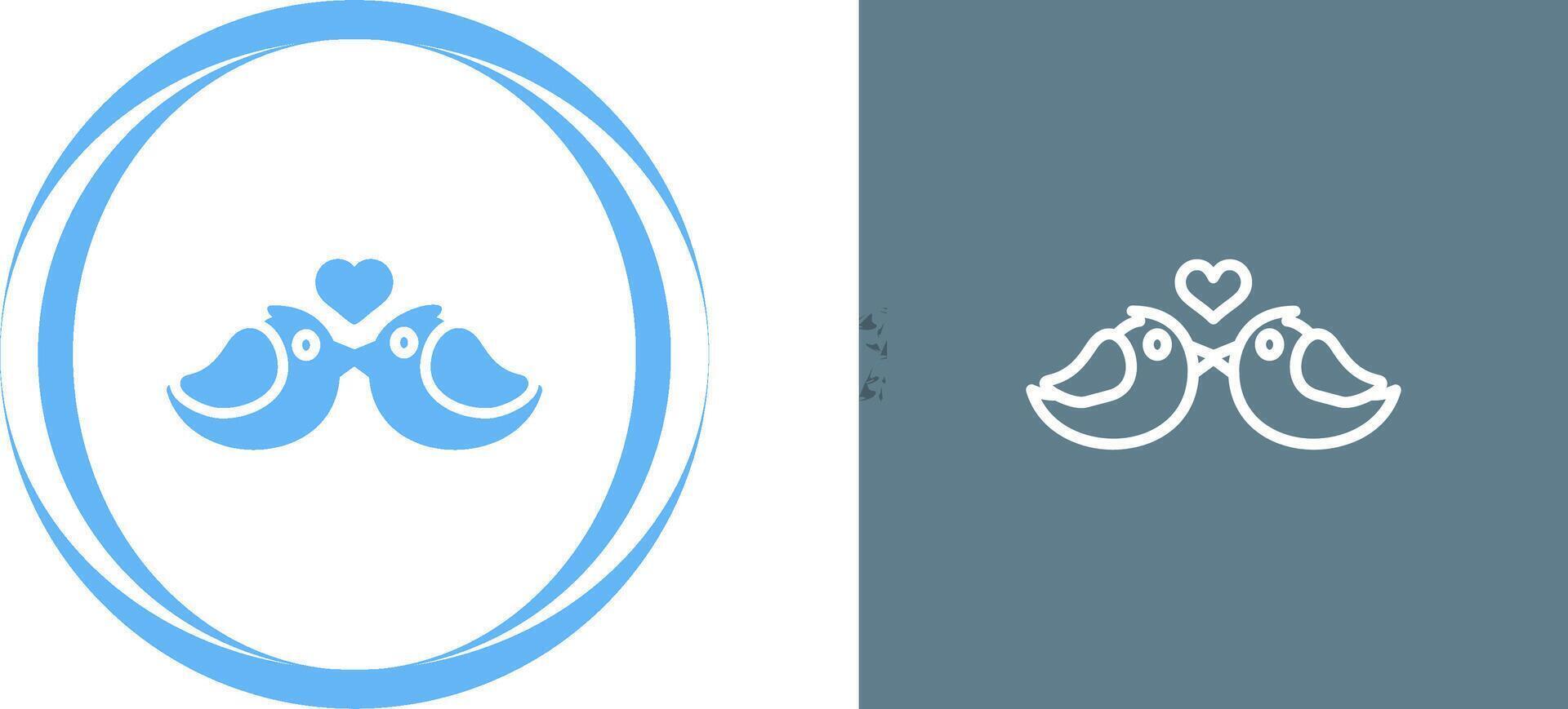 Lovebirds Vector Icon