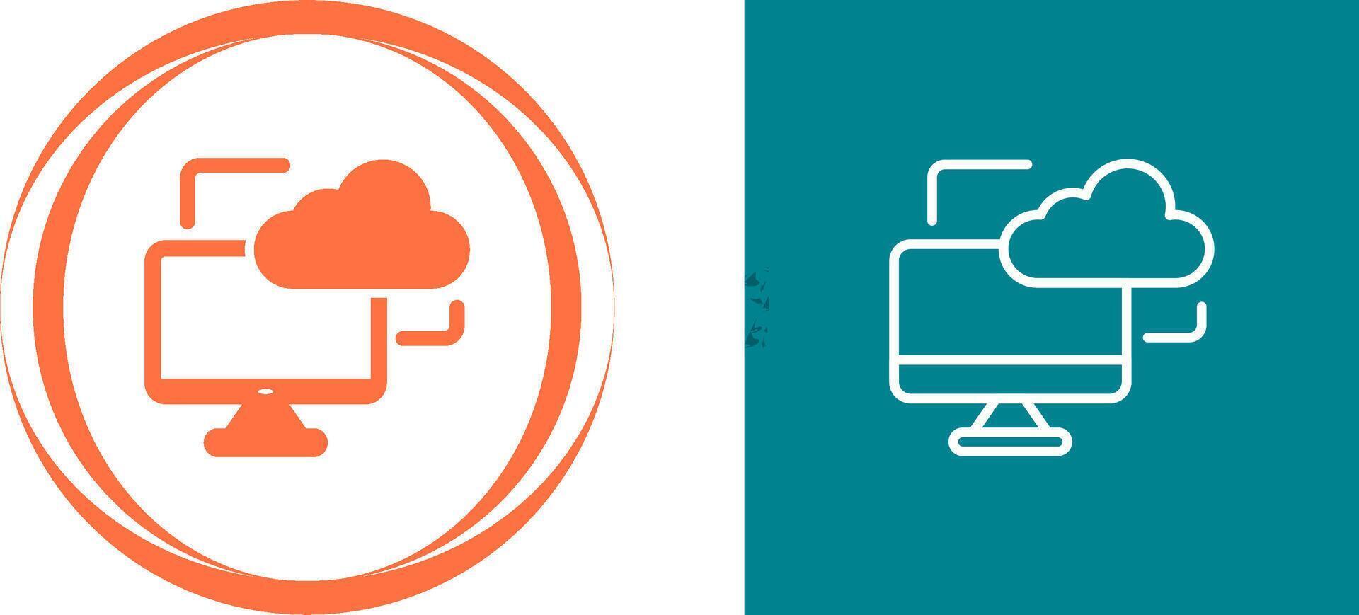 Cloud Monitoring Vector Icon