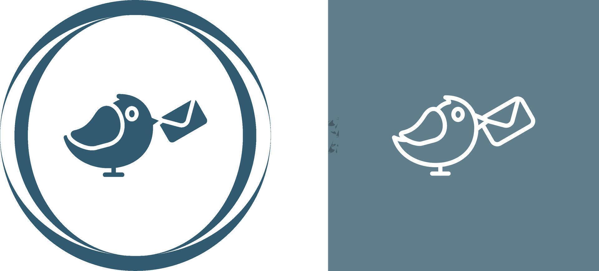 Carrier Pigeon Vector Icon