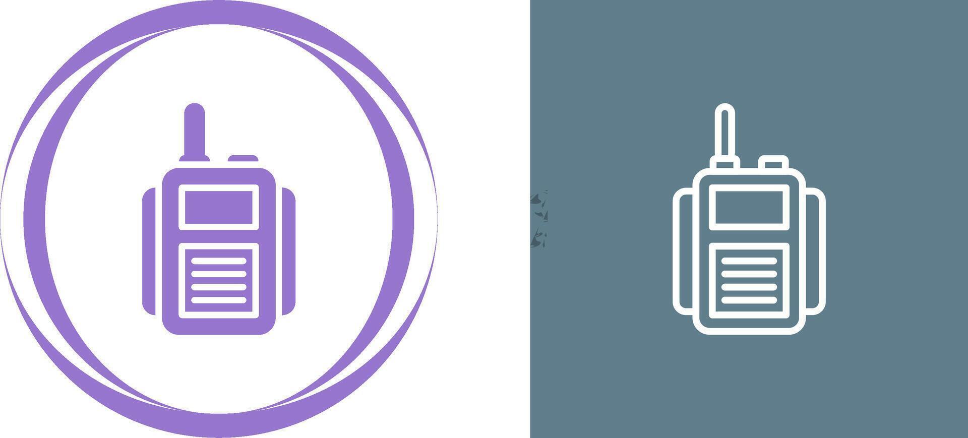 Hand crank radio Vector Icon