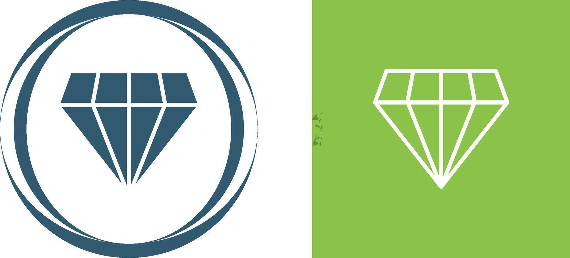 icono de vector de diamante