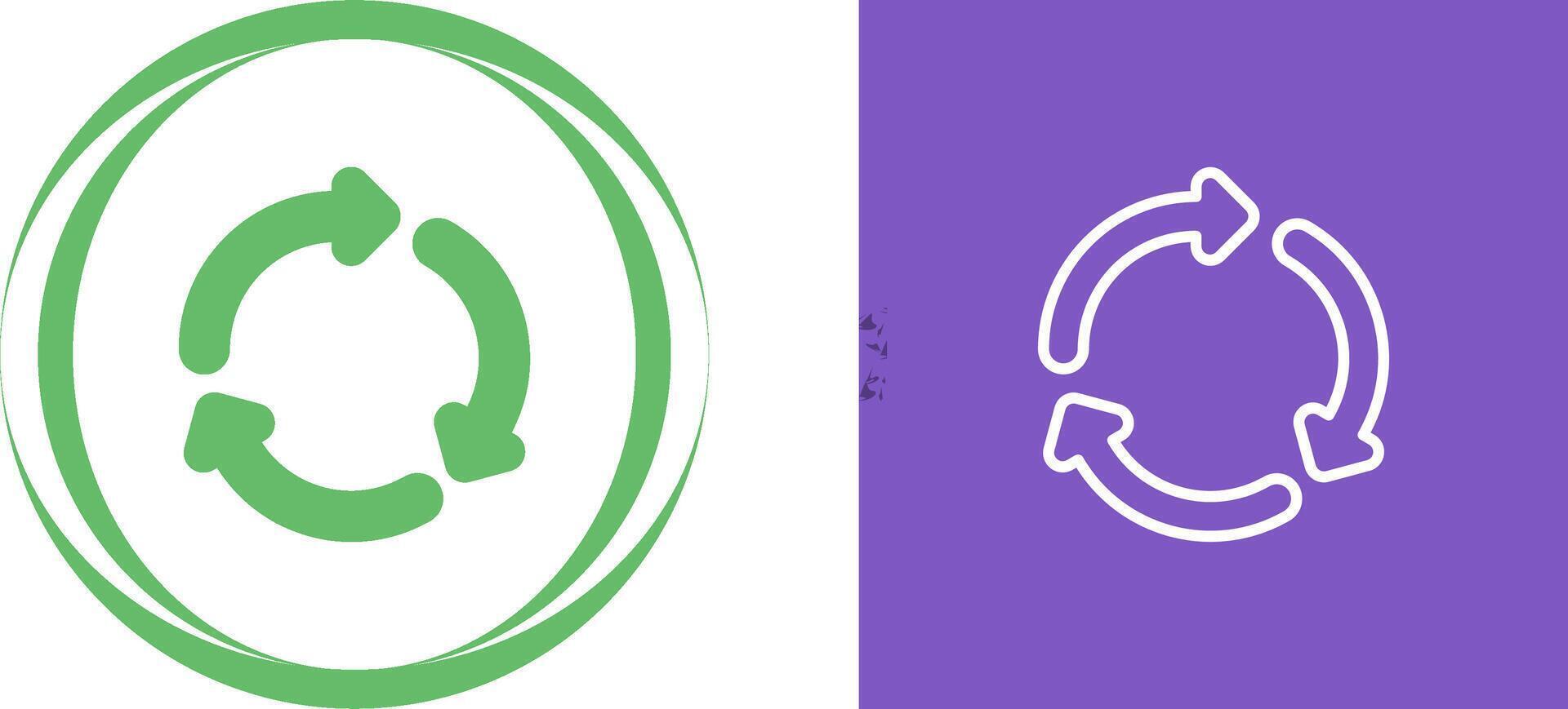 Recycling symbol Vector Icon
