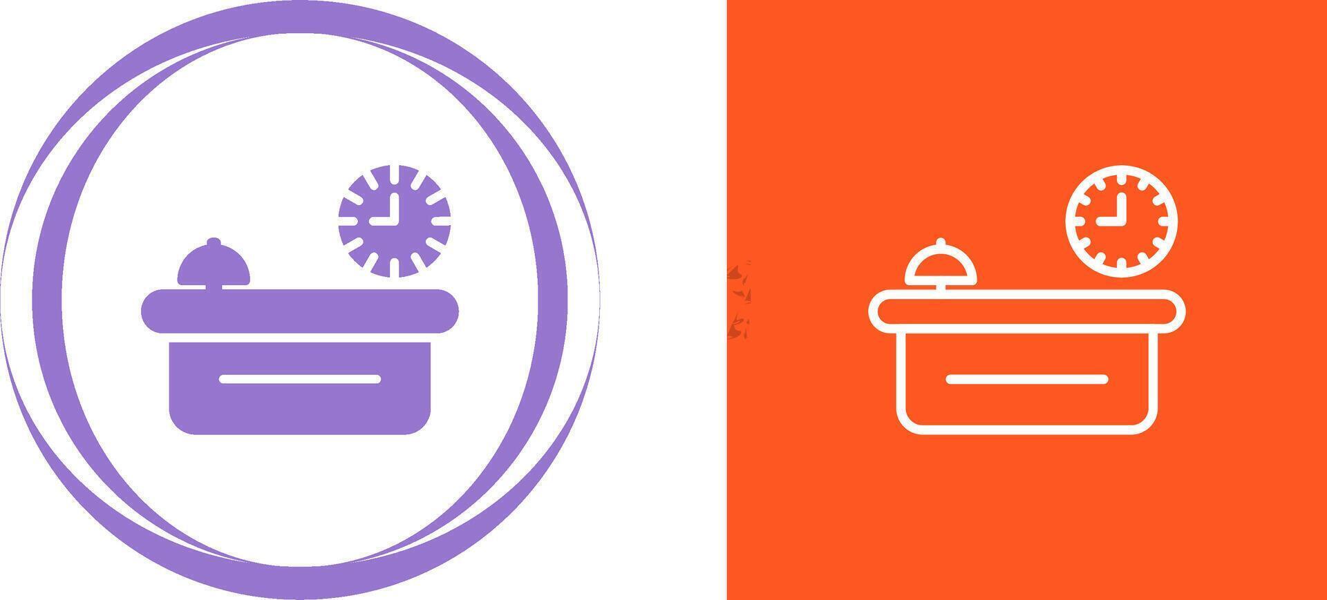 Customer Service Counter Vector Icon