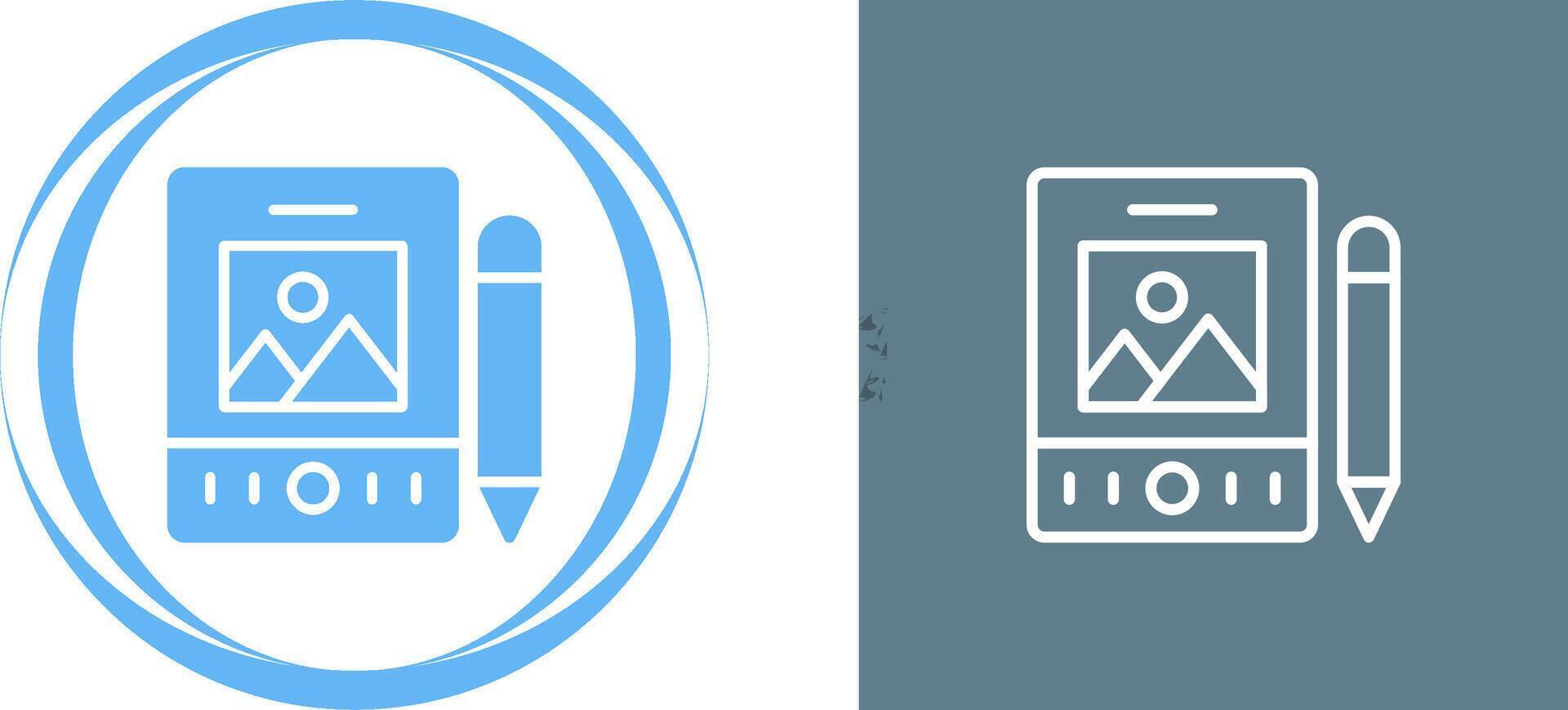 Pen Tablet Vector Icon