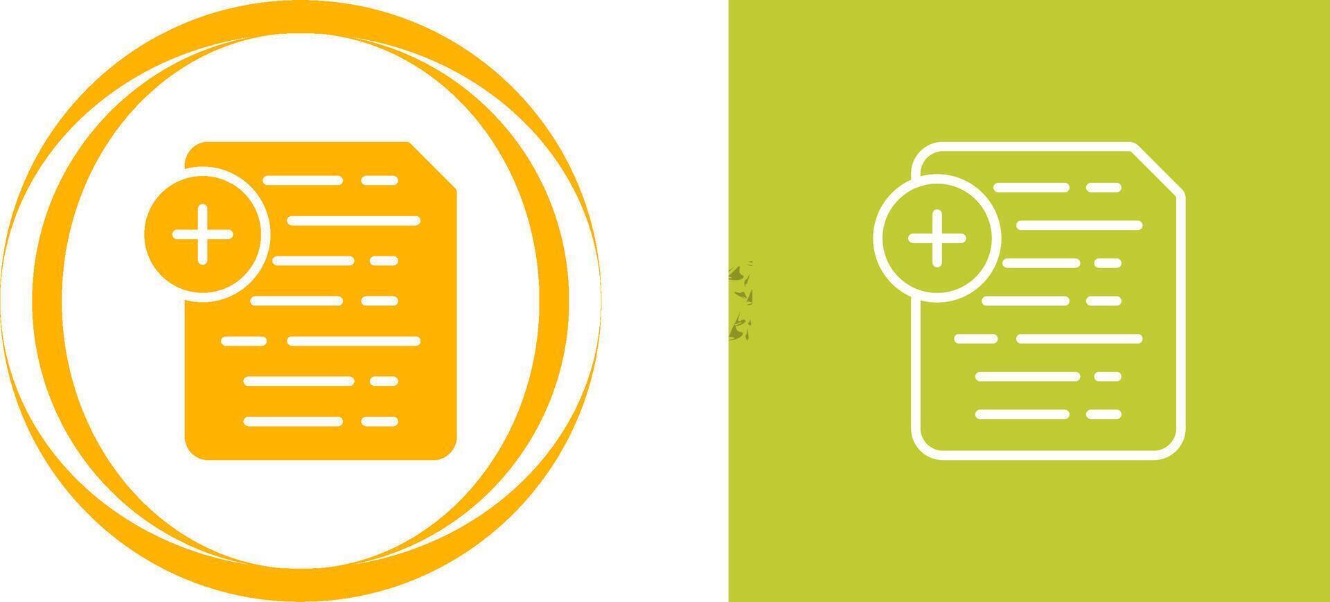 Document Insert Icon Vector Icon