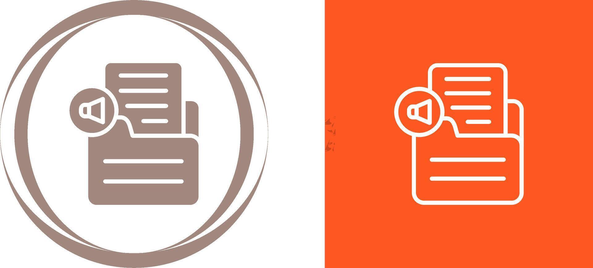 Document Insert Audio Vector Icon