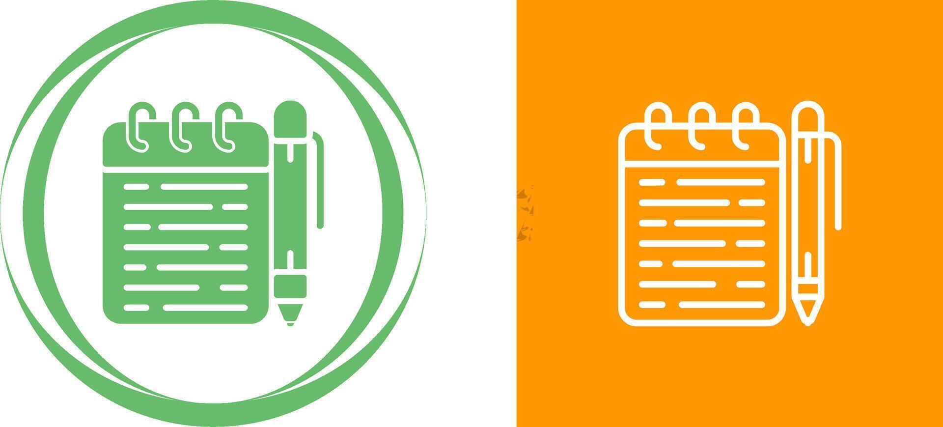 Memo pad Vector Icon