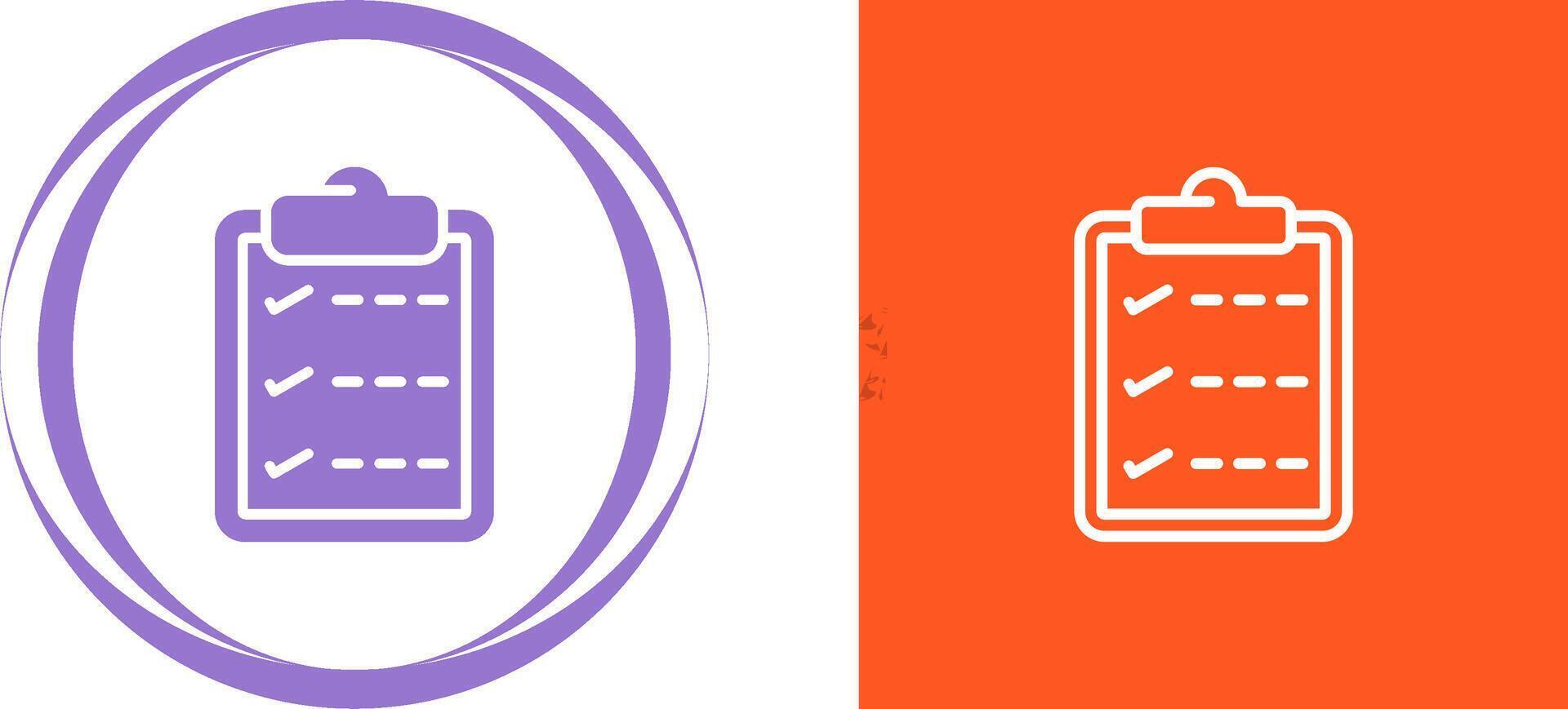 Task list with checkmarks Vector Icon