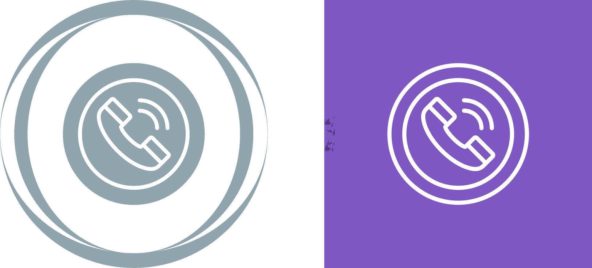 Circle Phone Vector Icon