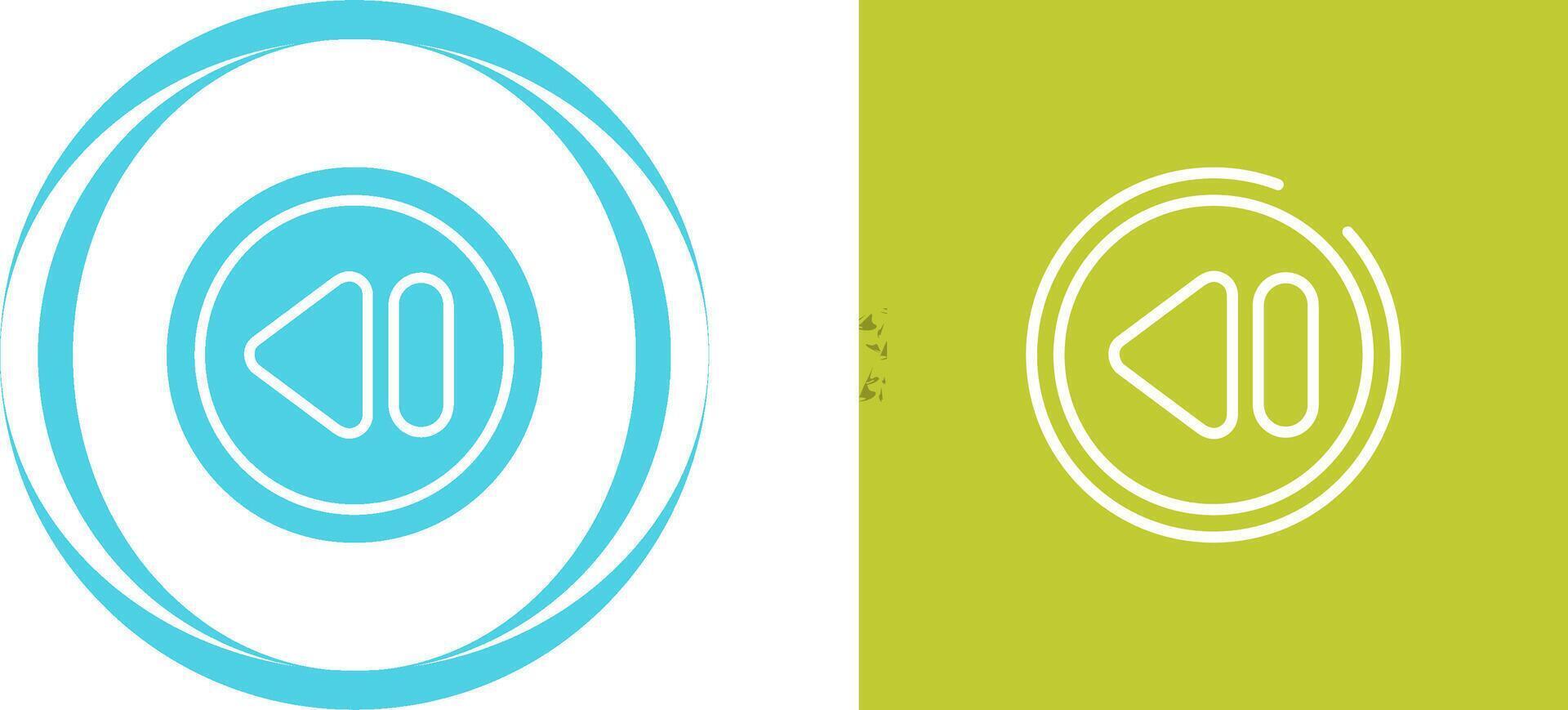 Rewind Button Vector Icon