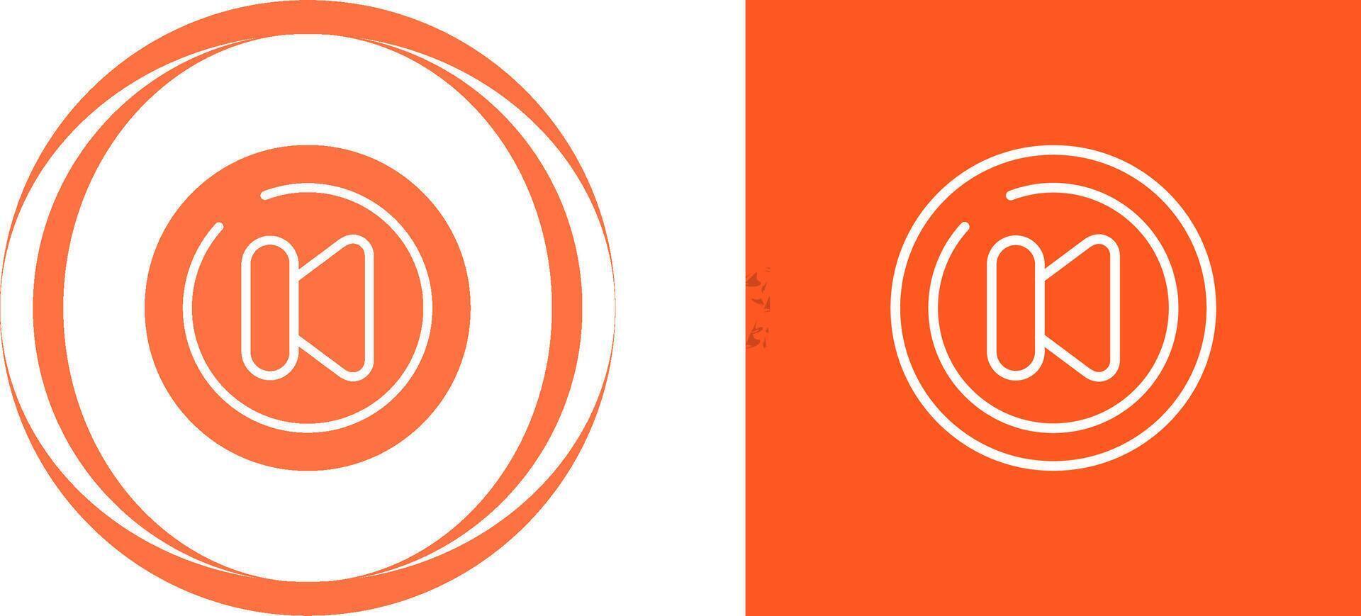Video Previous Track Circl Vector Icon