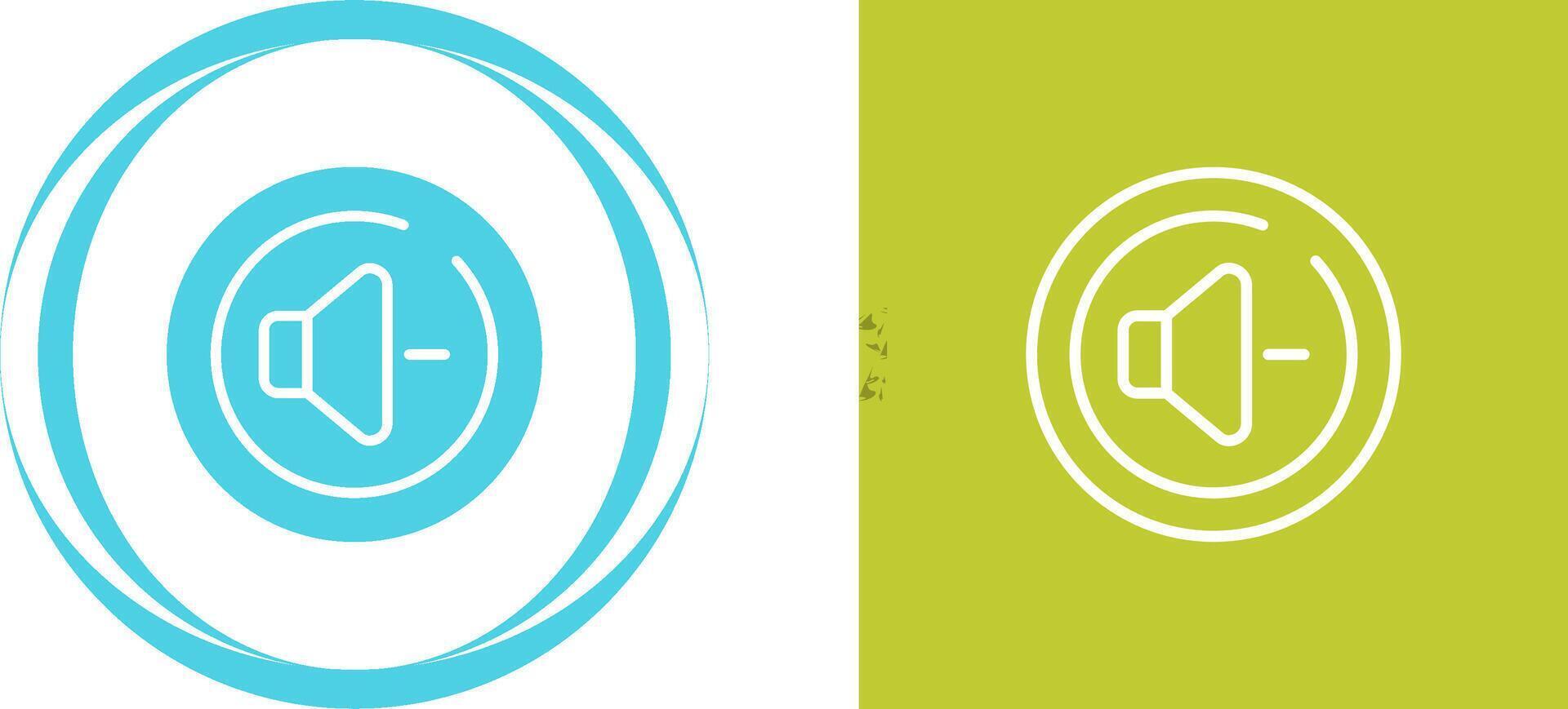 Volume Down Circle Vector Icon