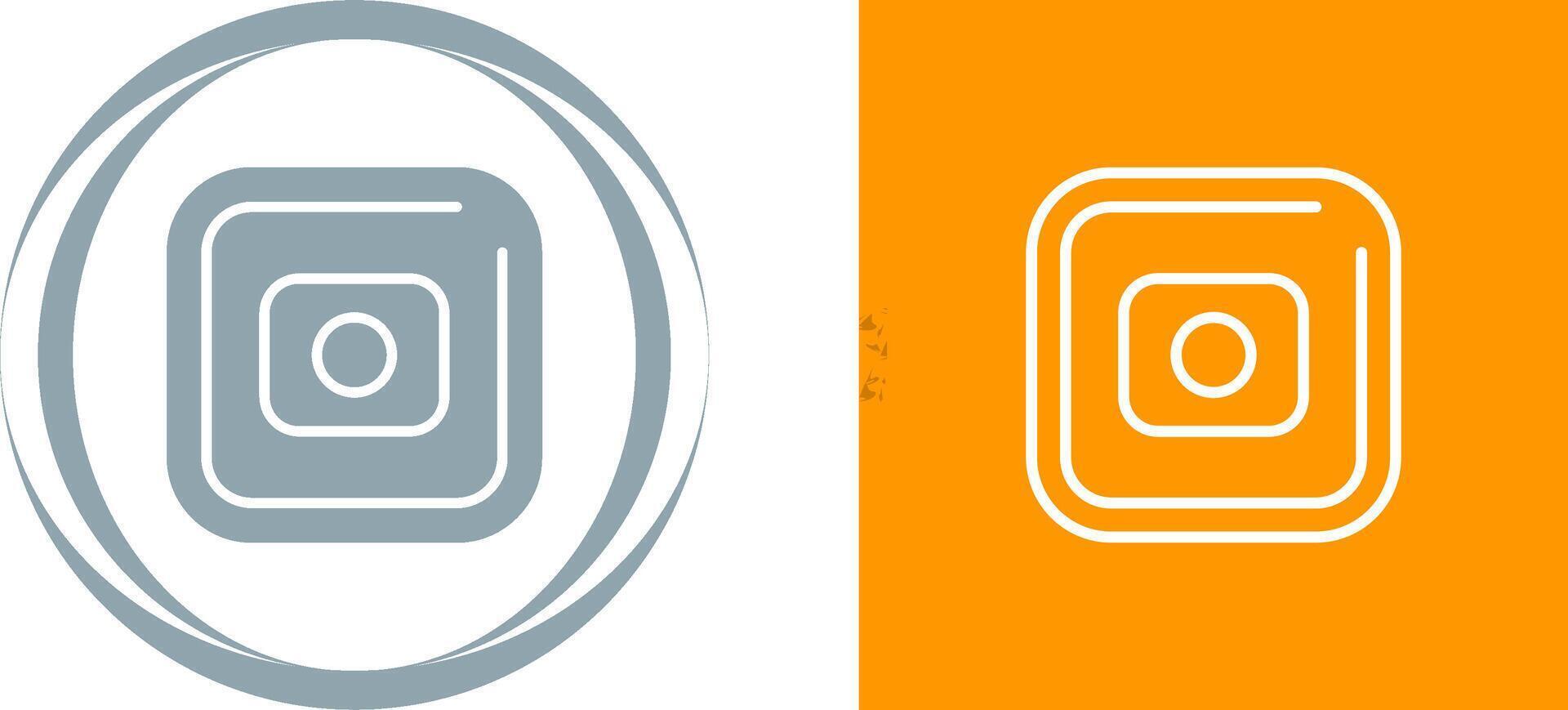 Record Square Vector Icon